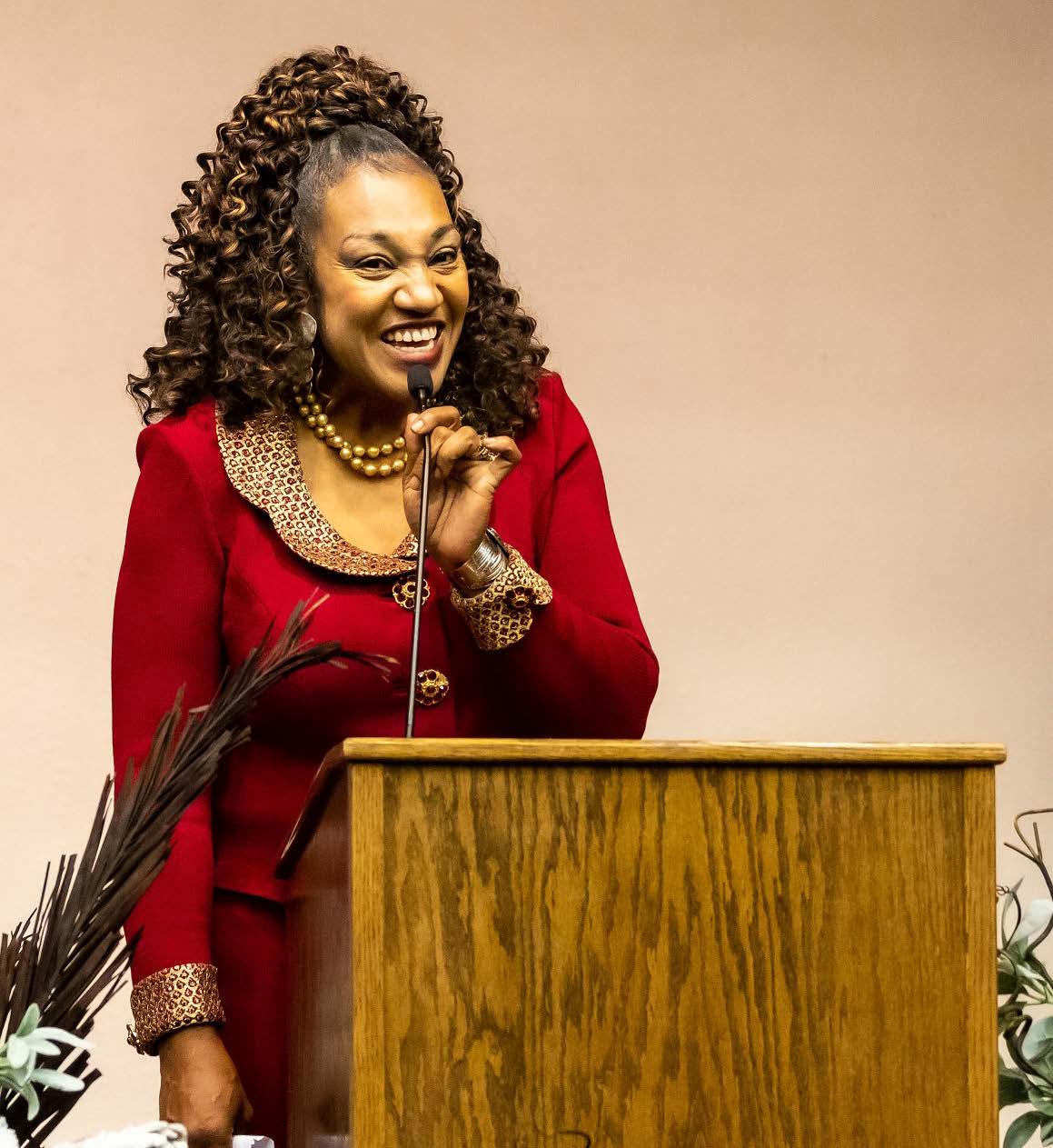 Joy James Foster speaking at MLK event